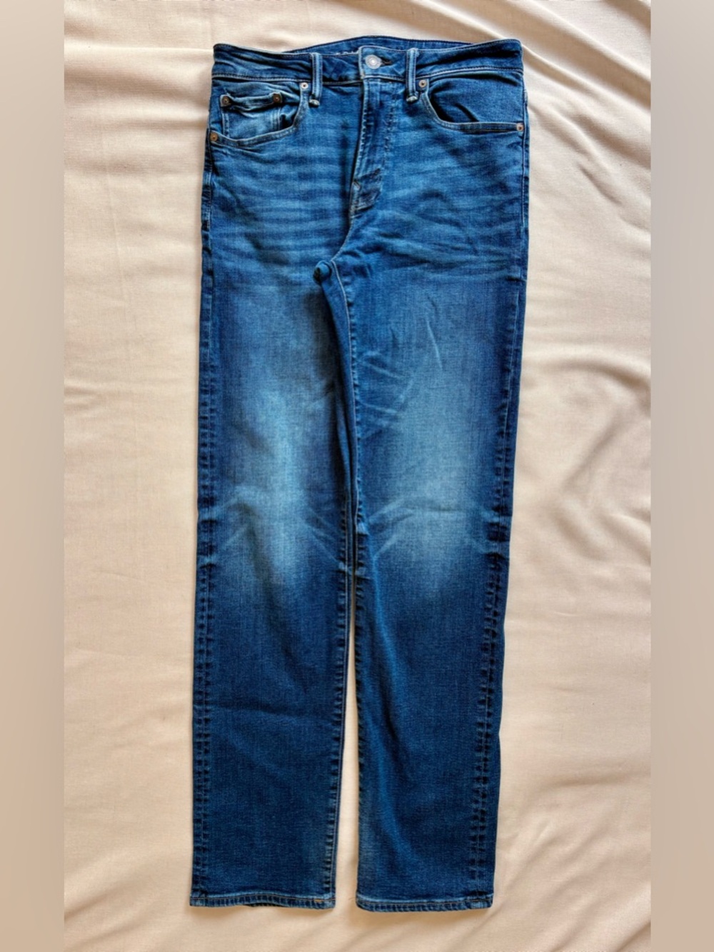 American Eagle Outfitters Men's Slim Straight Dark Blue Jeans